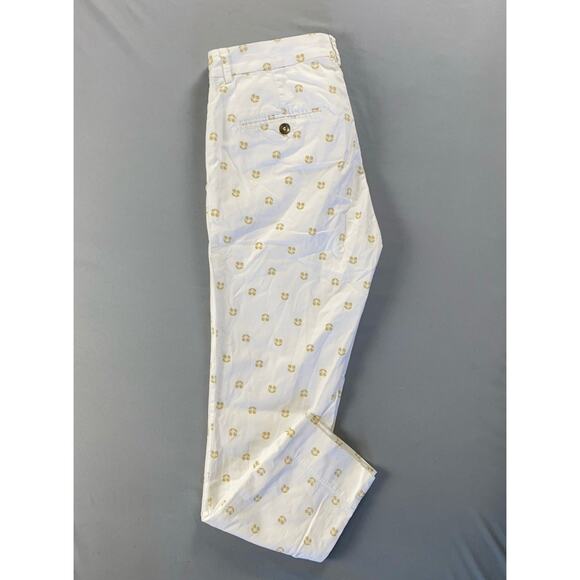 Mason's Jaqueline Capri 100% Cotton Chino Pants. Cherry Print, Tag 42. EUC!! - Picture 2 of 9